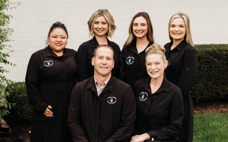 image of the whole team at Columbus Family Dental Center
